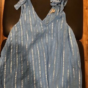 AE Aerie lightweight blue with silver tank